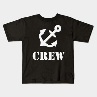 Crew (Anchor / Crew Complement / White) Kids T-Shirt